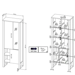 Pharao24 Wohnzimmervitrine Besi><noscript><img width=