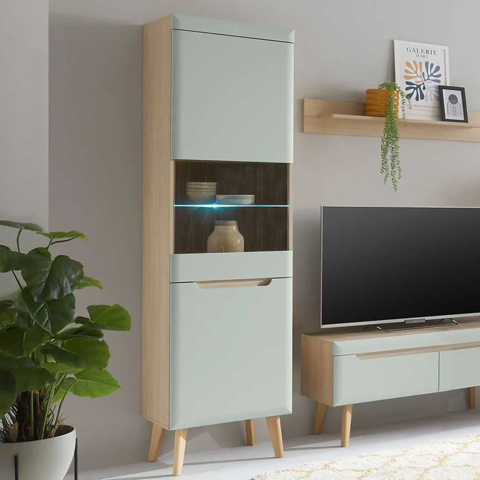 Vitrinenschrank|Wohnzimmervitrinen*Pharao24 Wohnzimmervitrine Casmas