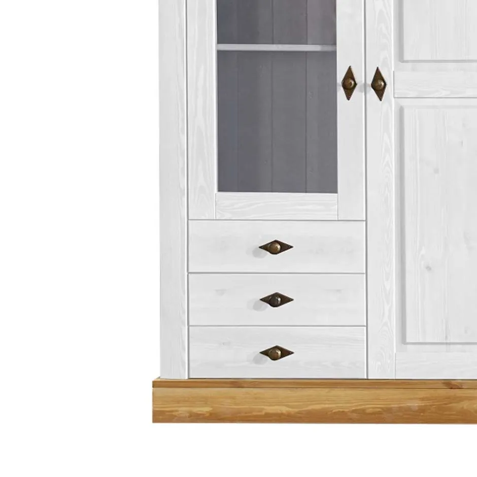 Massivholzmöbel|Wohnzimmerschrank*Pharao24 Wohnzimmervitrine Constanta