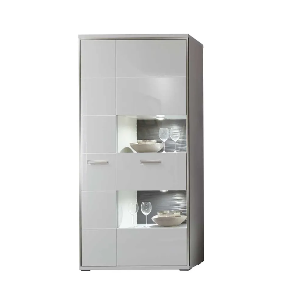 Wohnzimmerschrank|Vitrinenschrank*Pharao24 Wohnzimmervitrine Lefaria