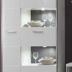 Wohnzimmerschrank|Vitrinenschrank*Pharao24 Wohnzimmervitrine Lefaria