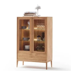 Vitrinenschrank|Stauraumvitrinen*Pharao24 Wohnzimmervitrine modern Belafoma
