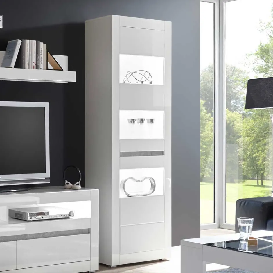 Wohnzimmerschrank|Stauraumvitrinen*Pharao24 Wohnzimmervitrine Novinza