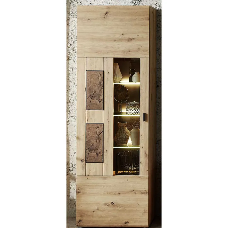 Wohnzimmerschrank|Vitrinenschrank*Pharao24 Wohnzimmervitrine Philsov