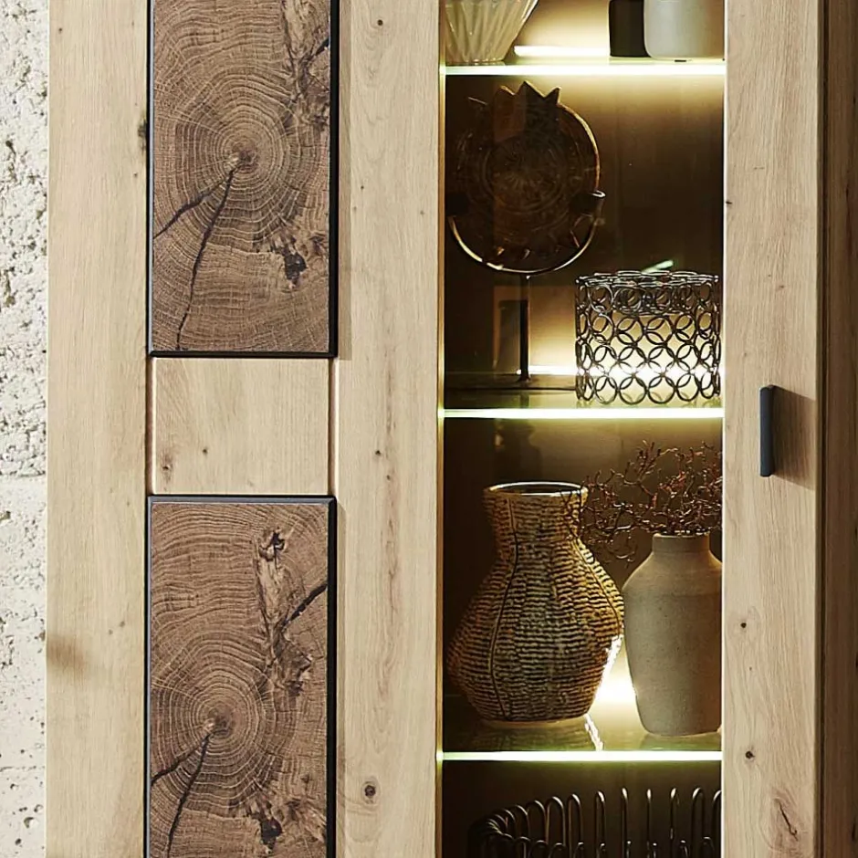 Wohnzimmerschrank|Vitrinenschrank*Pharao24 Wohnzimmervitrine Philsov