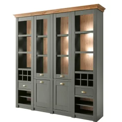 Wohnzimmervitrinen*Pharao24 Wohnzimmervitrinenschrank Vashina