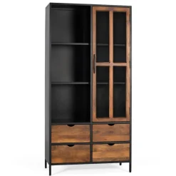 Pharao24 Wohnzimmervitrinenschrank Aniela> Stauraumvitrinen