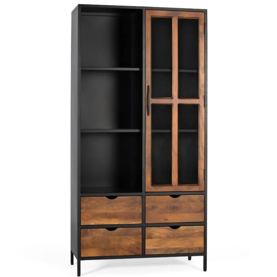 Pharao24 Wohnzimmervitrinenschrank Aniela> Stauraumvitrinen