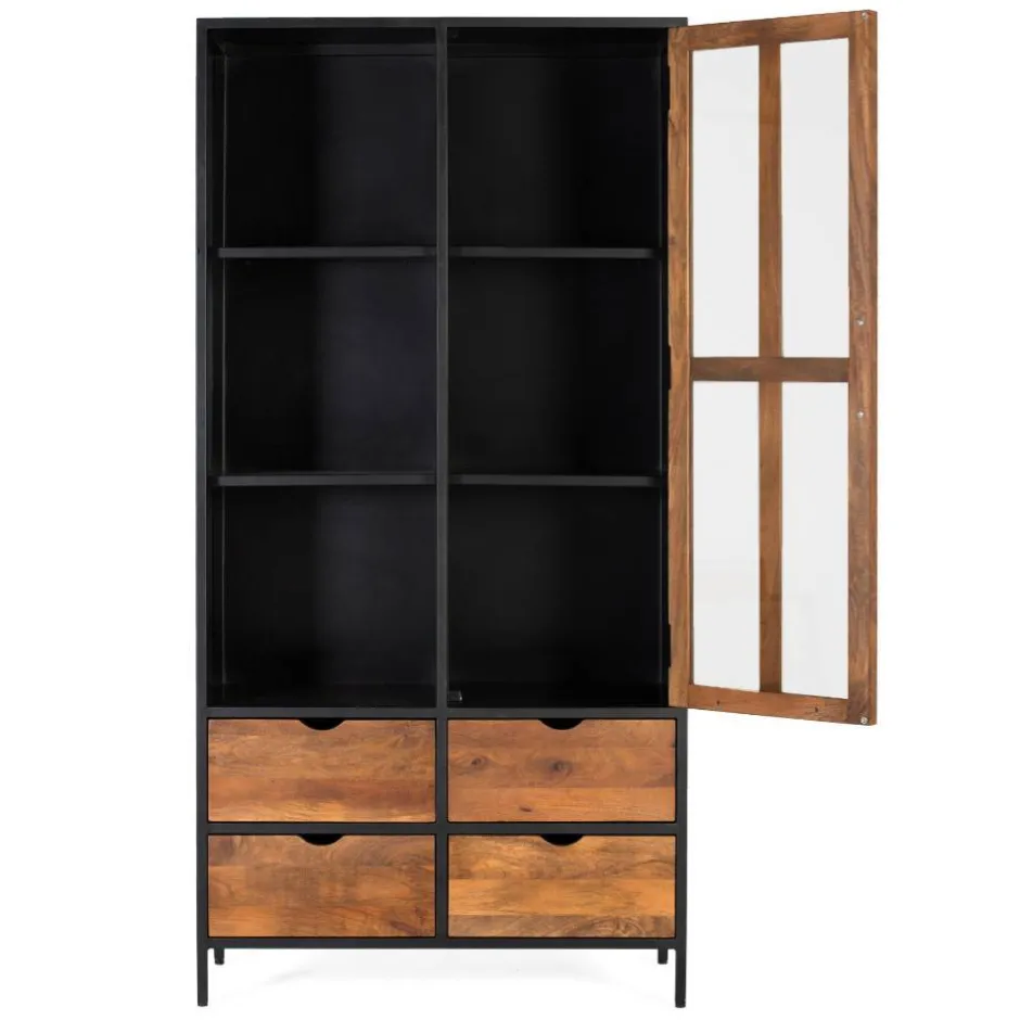 Pharao24 Wohnzimmervitrinenschrank Aniela> Stauraumvitrinen