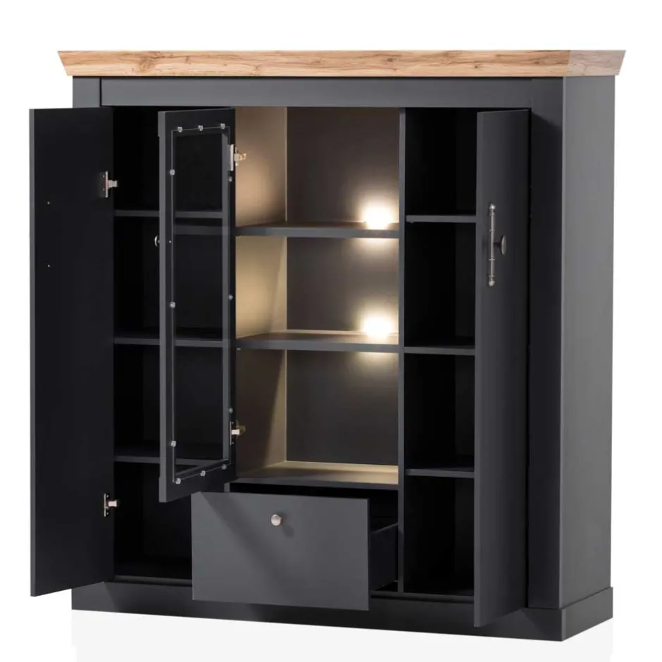 Pharao24 Wohnzimmervitrinenschrank Saridio> Wohnzimmervitrinen