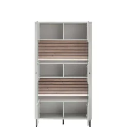 Vitrinenschrank|Wohnzimmervitrinen*Pharao24 Wohnzimmervitrinenschrank modern Polar