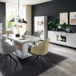 Vitrinenschrank|Wohnzimmervitrinen*Pharao24 Wohnzimmervitrinenschrank modern Polar