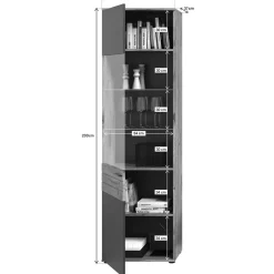 Vitrinenschrank|Stauraumvitrinen*Pharao24 Wohnzimmervitrinenschrank Plestna