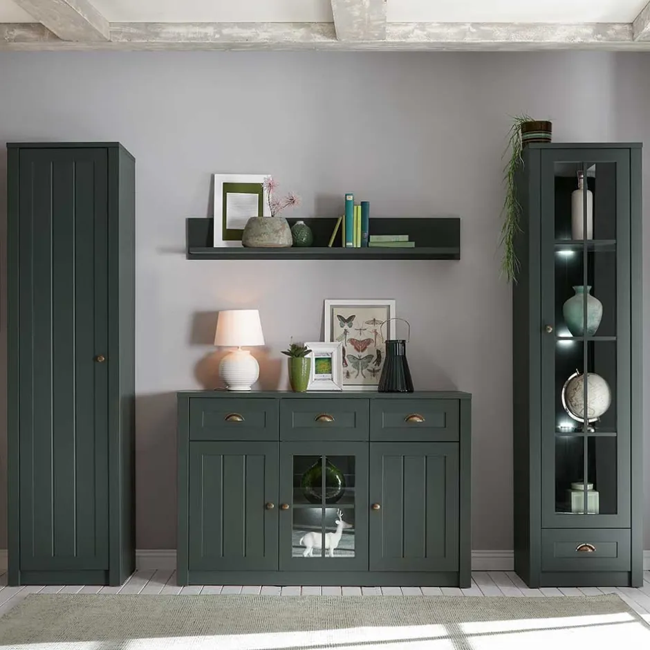 Wohnzimmerschrank|Wohnwand 250 Cm*Pharao24 Wohnzimmerwand Clujia