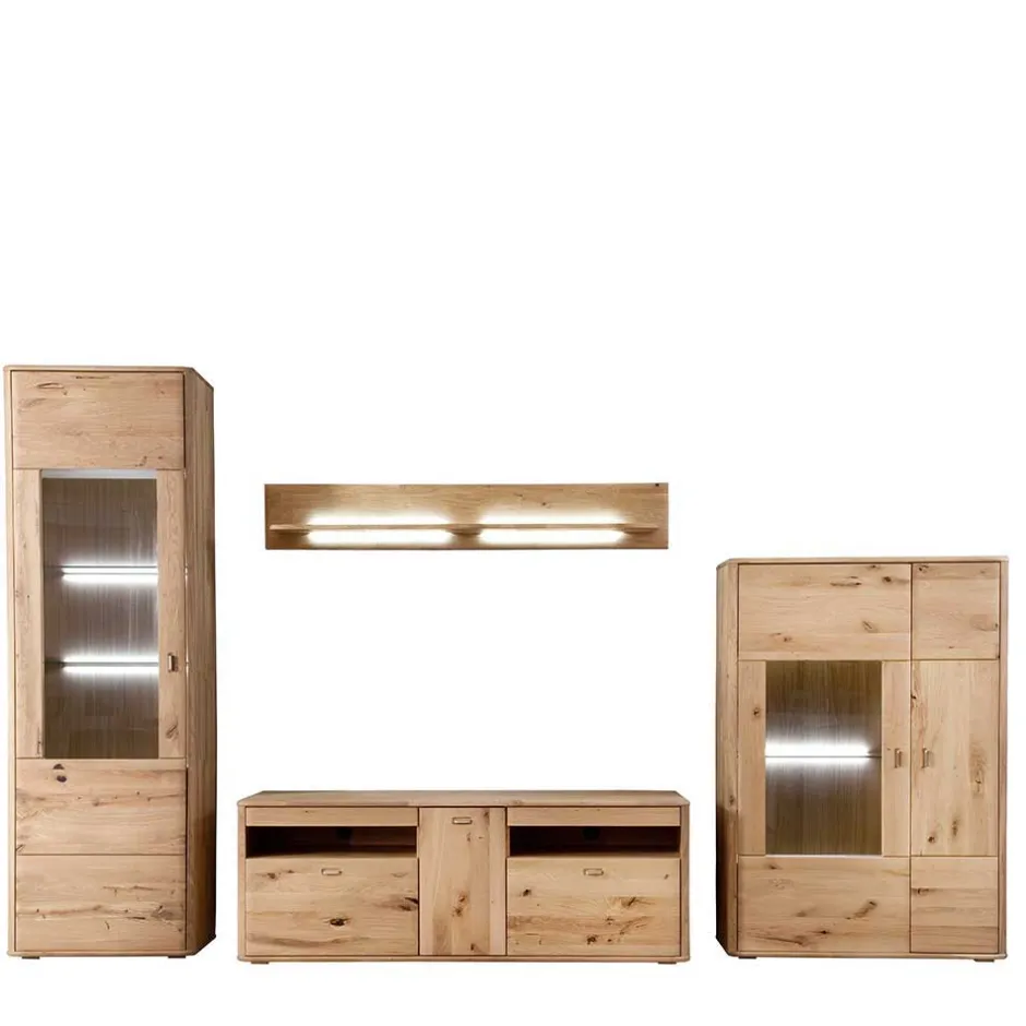 Wohnzimmerschrank|Wohnwand 350 Cm*Pharao24 Wohnzimmerwand Drascana