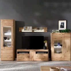 Wohnzimmerschrank|Wohnwand 350 Cm*Pharao24 Wohnzimmerwand Drascana