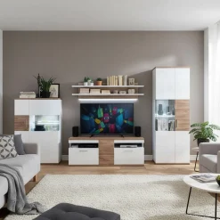 Wohnwand 350 Cm|Moderne Wohnwände*Pharao24 Wohnzimmerwand Gazino