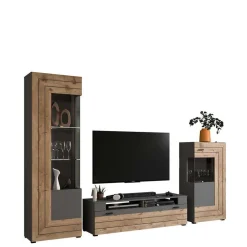 Moderne Wohnwände|Wohnwand 250 Cm*Pharao24 Wohnzimmerwand modern Contreros