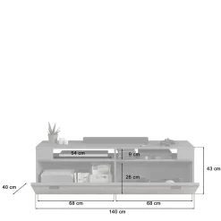 Moderne Wohnwände|Wohnwand 250 Cm*Pharao24 Wohnzimmerwand modern Contreros