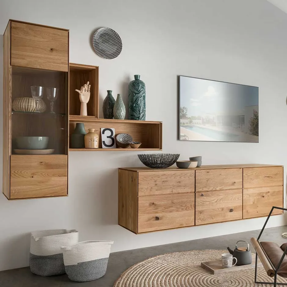 Pharao24 Wohnzimmerwand modern Rennia> Wohnwand 300 Cm|Moderne Wohnwände