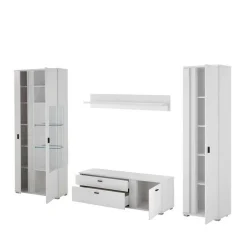 Wohnwand 300 Cm|Moderne Wohnwände*Pharao24 Wohnzimmerwand weiss Constantin