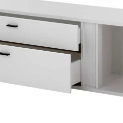 Wohnwand 300 Cm|Moderne Wohnwände*Pharao24 Wohnzimmerwand weiss Constantin