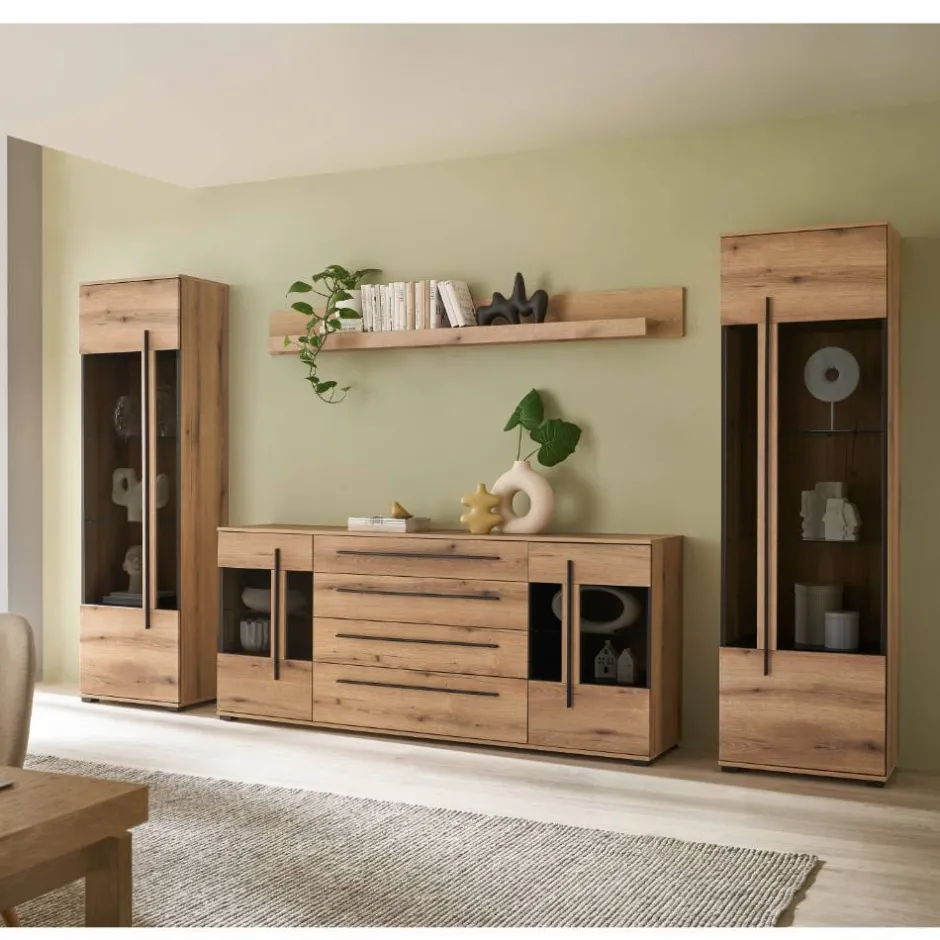 Wohnwand 300 Cm|Moderne Wohnwände*Pharao24 Wohnzimmerwohnwand Cemutra