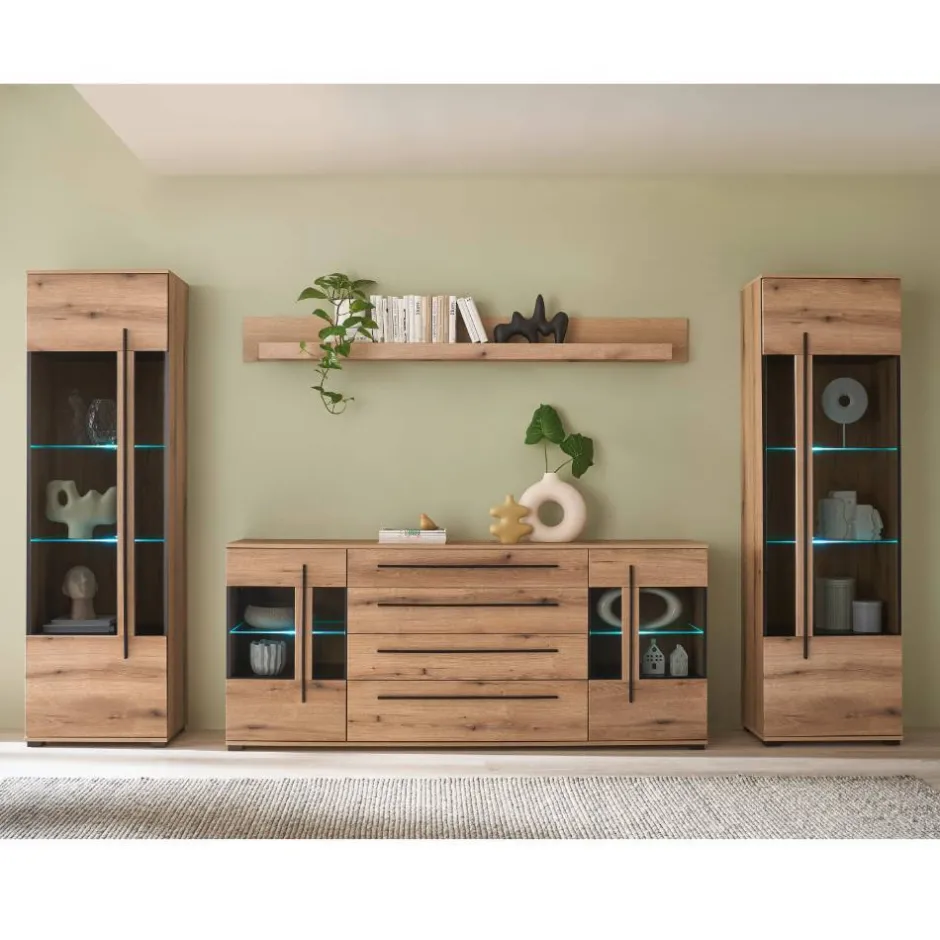 Wohnwand 300 Cm|Moderne Wohnwände*Pharao24 Wohnzimmerwohnwand Cemutra