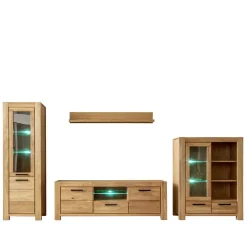 Pharao24 Wohnzimmerwohnwand Crystoga> Wohnwand 350 Cm|Moderne Wohnwände