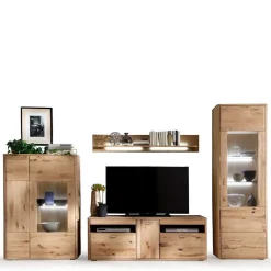 Wohnzimmerschrank|Wohnwand 350 Cm*Pharao24 Wohnzimmerwohnwand Drascana