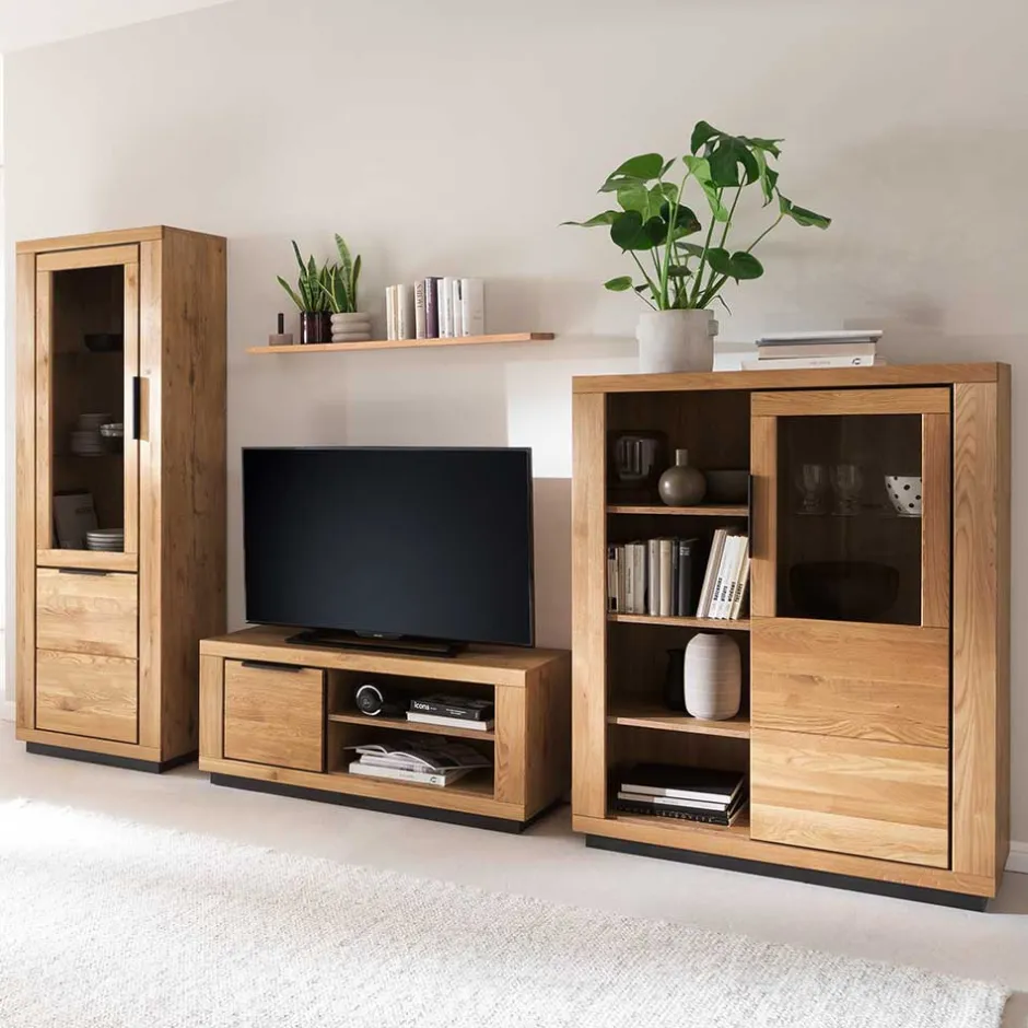 Moderne Wohnwände|Wohnwand 300 Cm*Pharao24 Wohnzimmerwohnwand Jayva