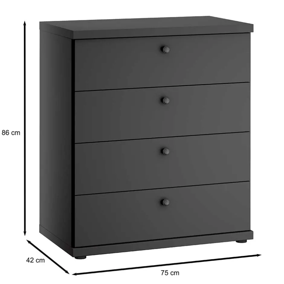 Pharao24 Wäschekommode Hierro> Flurkommoden|Schlafzimmerkommoden