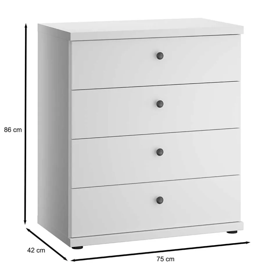 Pharao24 Wäschekommode Tudana> Küchenkommode|Wohnzimmerkommoden