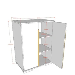 Wäscheschrank*Pharao24 Wäscheschrank Kinderzimmer Catuella