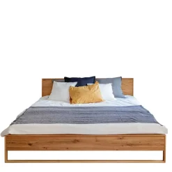 Pharao24 140x200 cm Bett Eiche geölt Kojas> Doppelbetten|Massivholzbetten