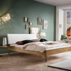 Doppelbetten|Massivholzbetten*Pharao24 140x200 cm Bett Wildeiche Remazion