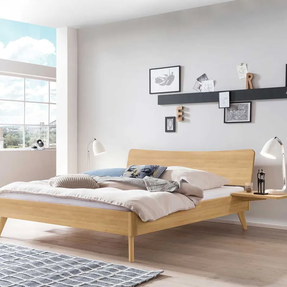 Pharao24 140x200 cm Holzbett Cemzaja> Doppelbetten|Massivholzbetten