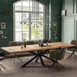 Pharao24 XL Esszimmertisch Ortensia> Küchentisch|Massivholztische