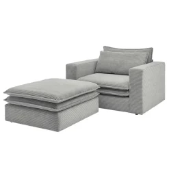 Relaxsessel*Pharao24 XL Sessel und Hocker Zipna