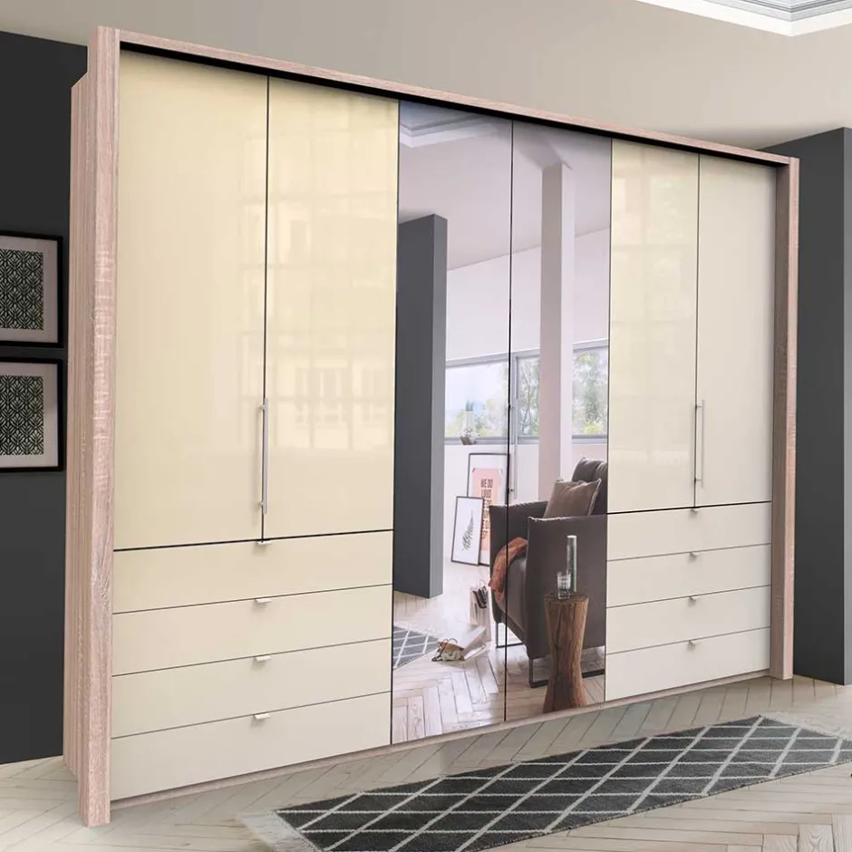 Kleiderschränke|Schlafzimmerschränke*Pharao24 XXL Kombi Falttürenschrank Codumenta