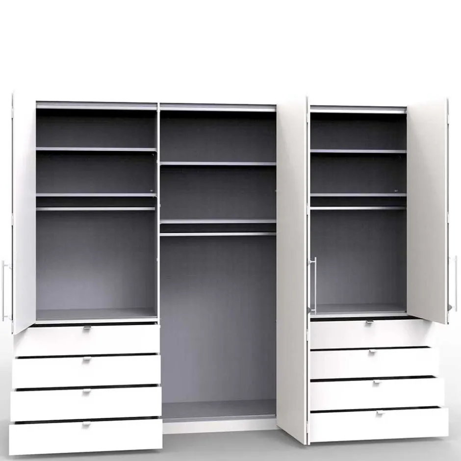 Kleiderschränke|Schlafzimmerschränke*Pharao24 XXL Kombi Falttürenschrank Codumenta