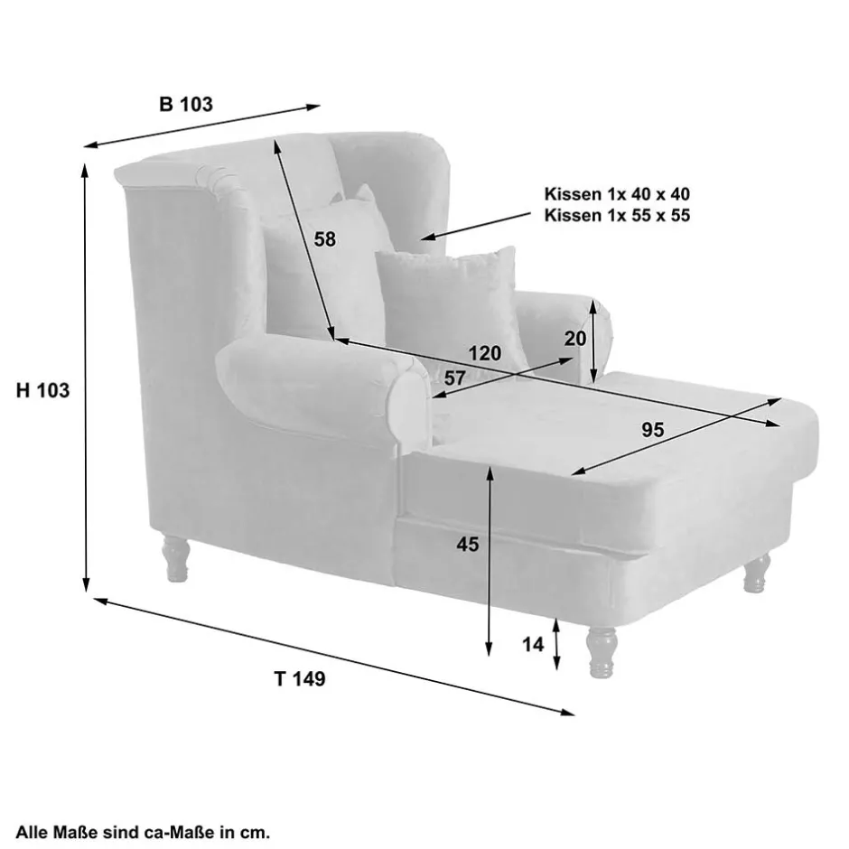 Pharao24 XXL Polstersessel Tymo> Ohrensessel