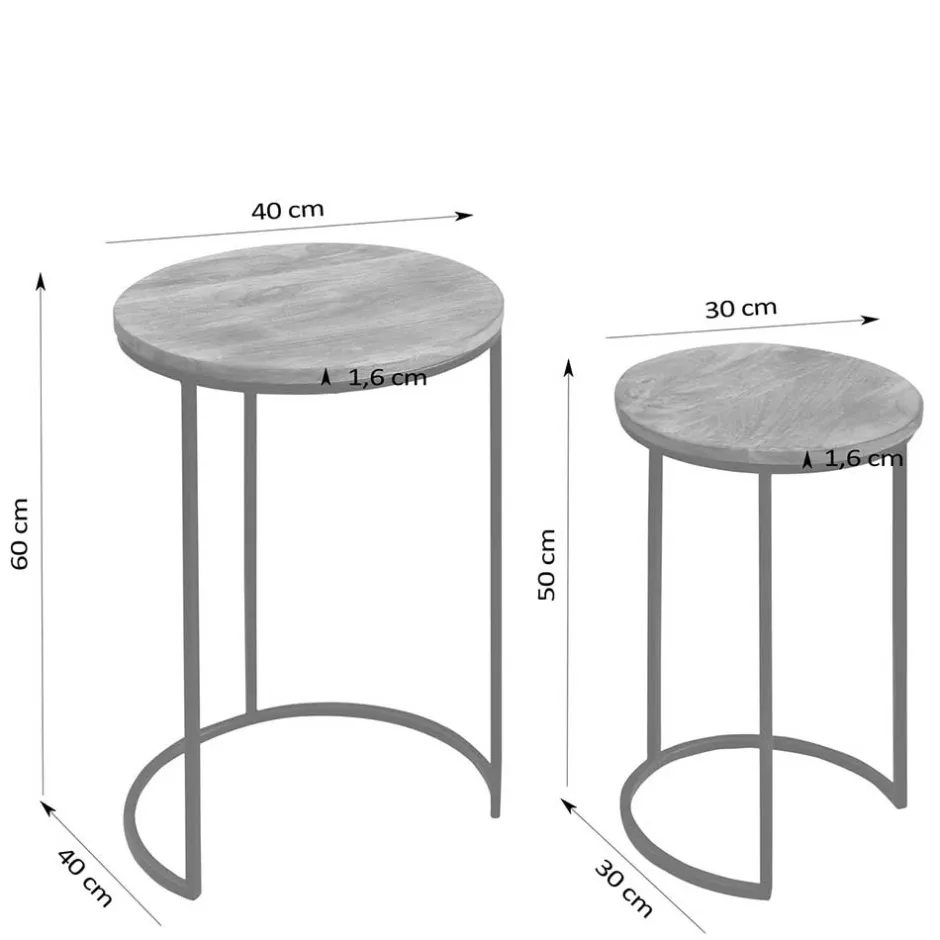 Telefontische*Pharao24 Zwei Beistelltische Luise