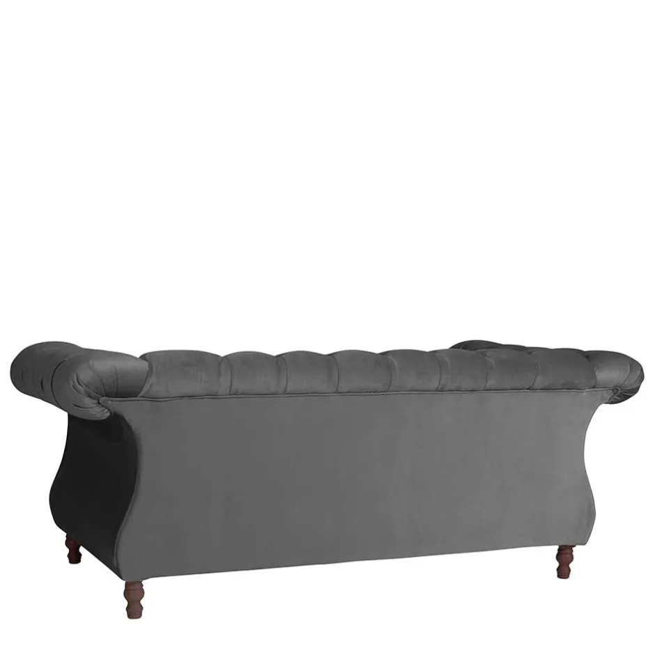 Pharao24 Zweiersofa Anthrazit Romina> Wohnzimmercouch|2 Sitzer Sofa