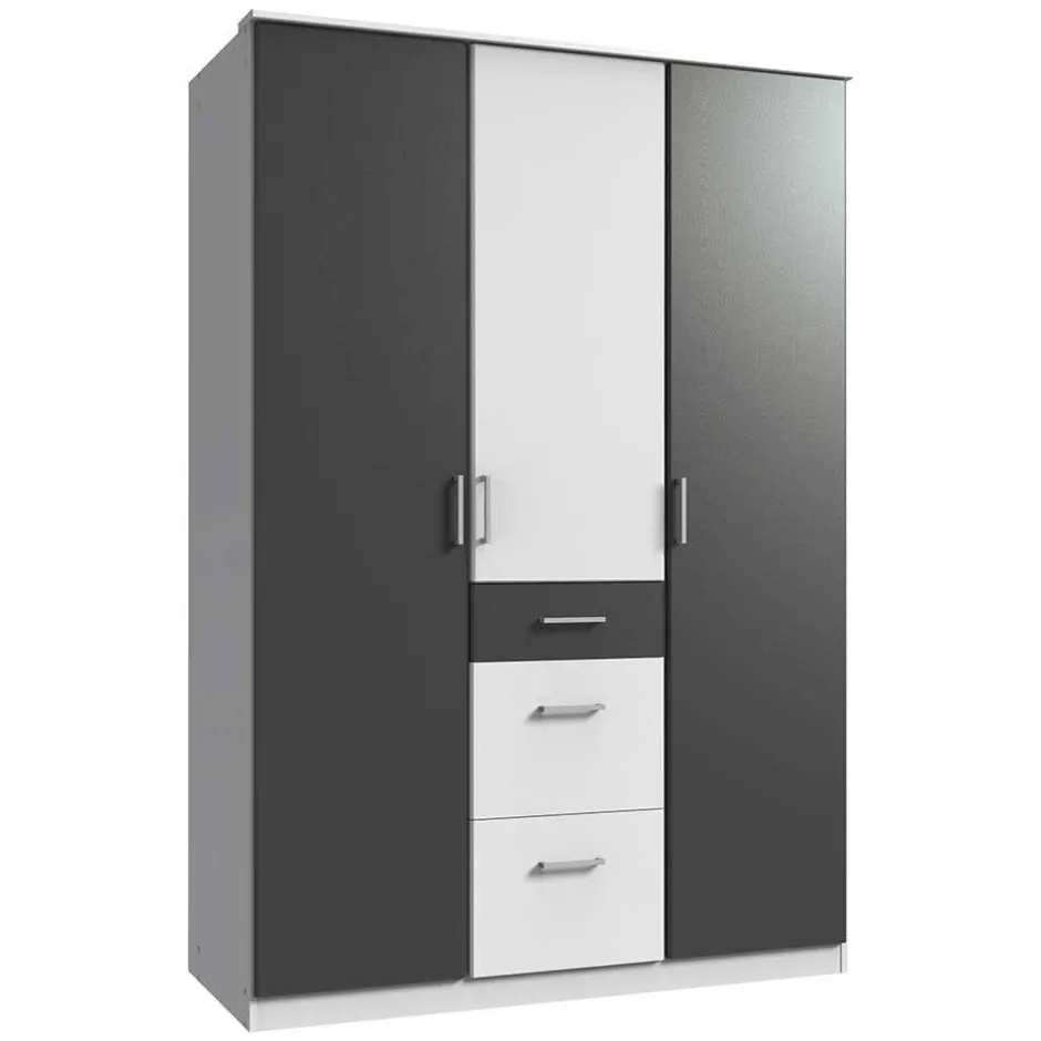 Pharao24 Zweifarbiger Kleiderschrank Tolofoa> Jugendkleiderschrank