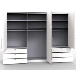 Pharao24 Zweifarbiger Kleiderschrank Andryas><noscript><img width=