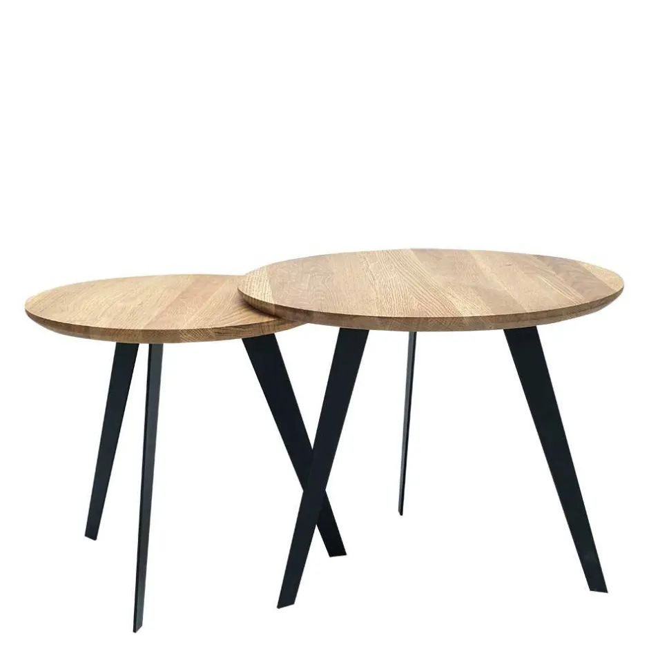 Beistelltische*Pharao24 Zweisatz Tisch Haikon