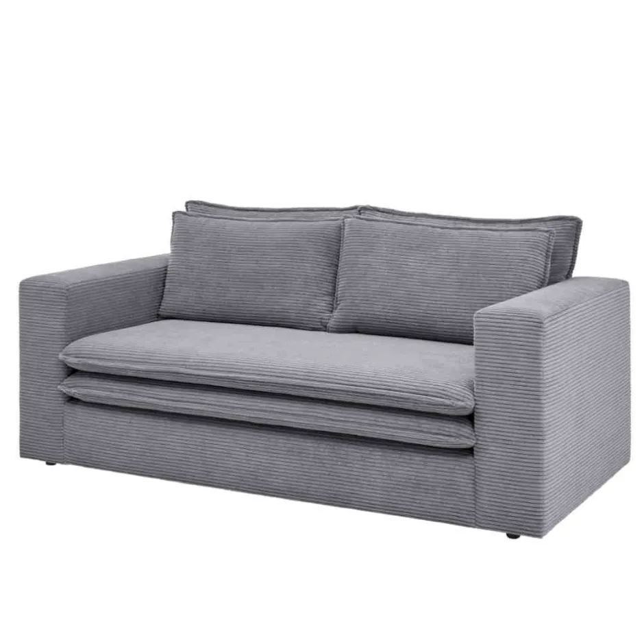Pharao24 Zweisitzer Sofa Anthrazit Eltusa> Wohnzimmercouch|2 Sitzer Sofa