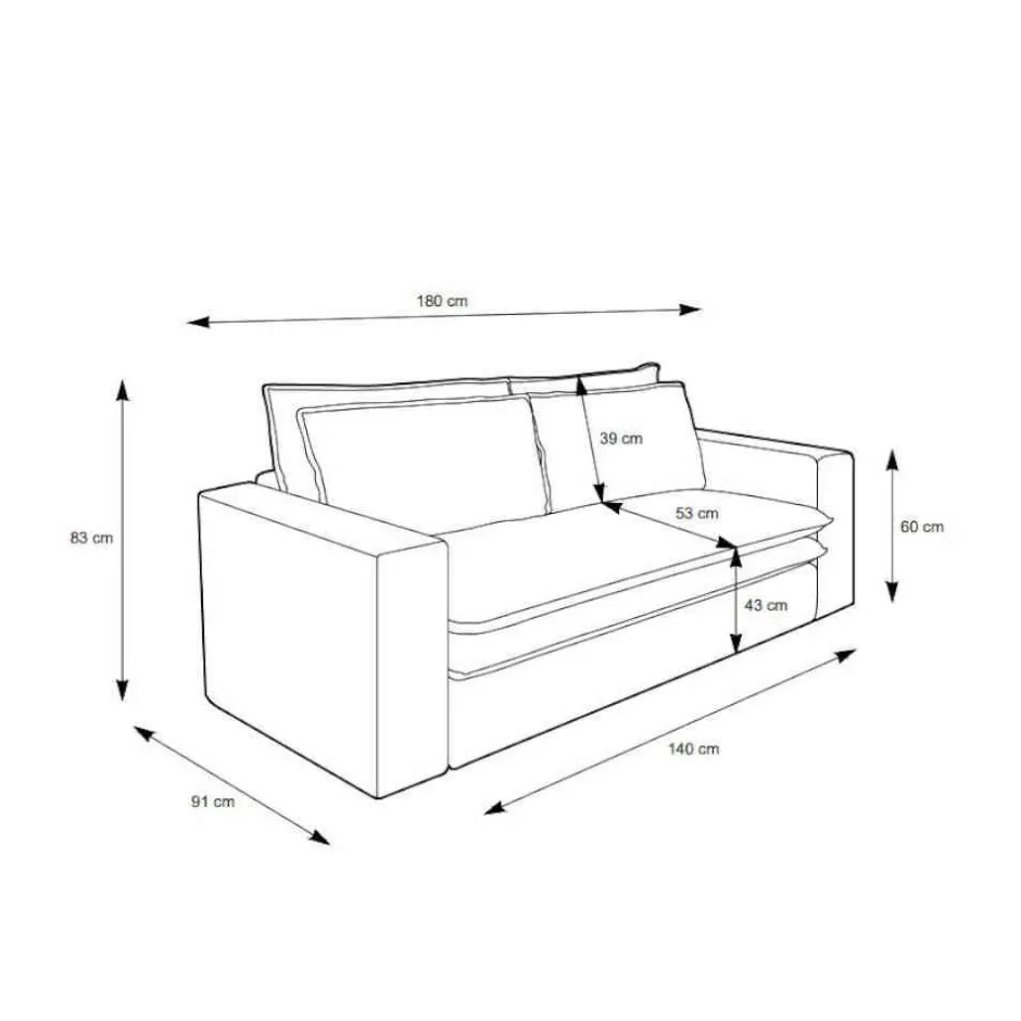 Pharao24 Zweisitzer Sofa Anthrazit Eltusa> Wohnzimmercouch|2 Sitzer Sofa