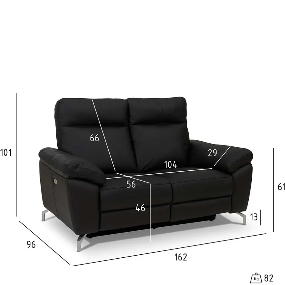 Polstermöbel|Wohnzimmercouch*Pharao24 Zweisitzer Sofa Escavan
